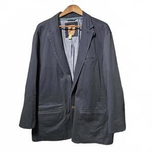 Territory Ahead Men's Navy Blazer Sport Chore Coat Two Button Cotton Jacket XXL